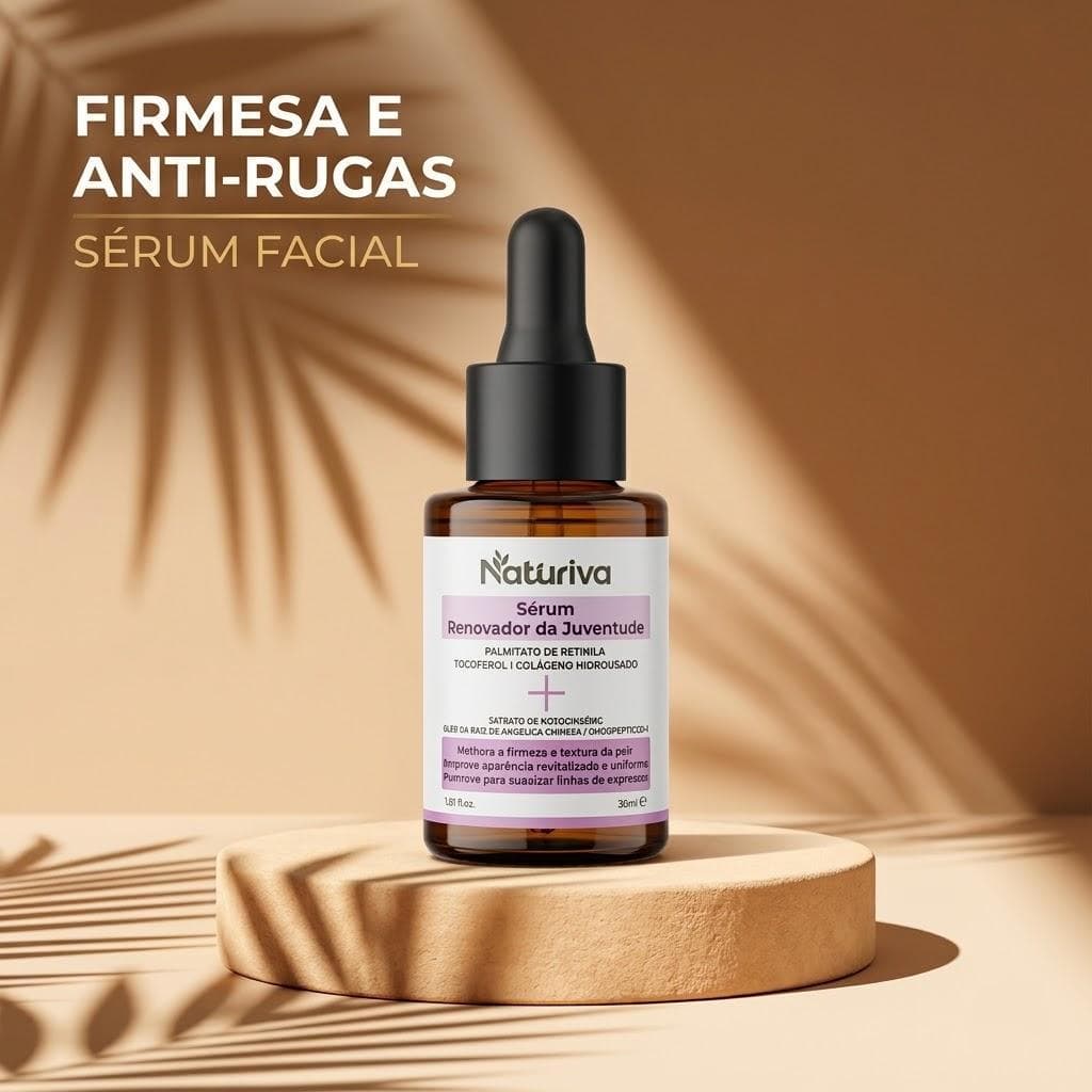 NATURIVA Sérum Facial Firmador Anti-idade com Retinol e Colágeno 30ml