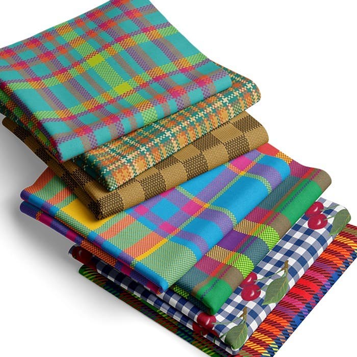 Tecido Sarja Impermeável Estampada Xadrez Variados Mesa Sousplat Bolsa Patchwork Quilt Artesanato