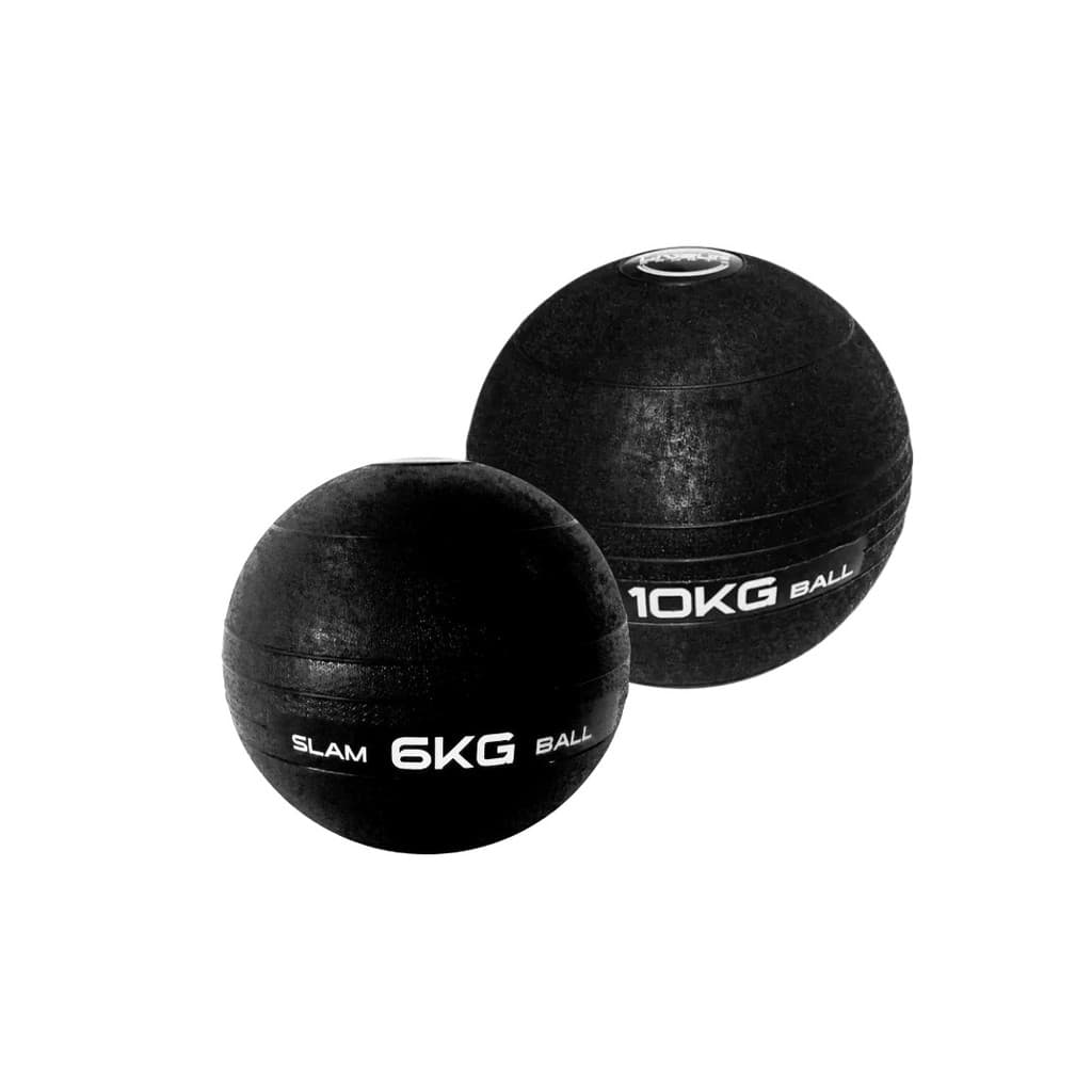 Kit 2 Slam Ball 6 e 10kg Medicine Treino Força Fit Preta Liveup