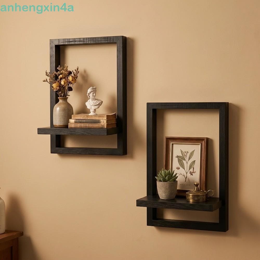 Prateleira Para Plantas De Parede ANHENGXIN , Rack De Exibição De Com Suporte De Carga Forte Estilo Rústico , Prateleira