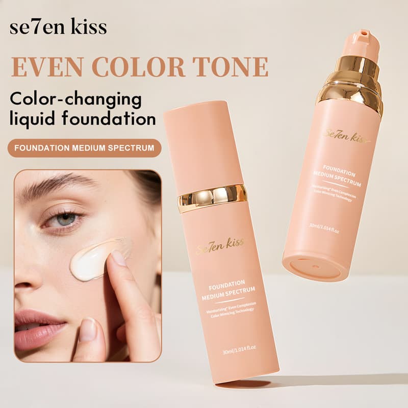 Base líquida que muda de cor, capa que muda de temperatura, marcas de Acne, olheiras, base líquida hidratante