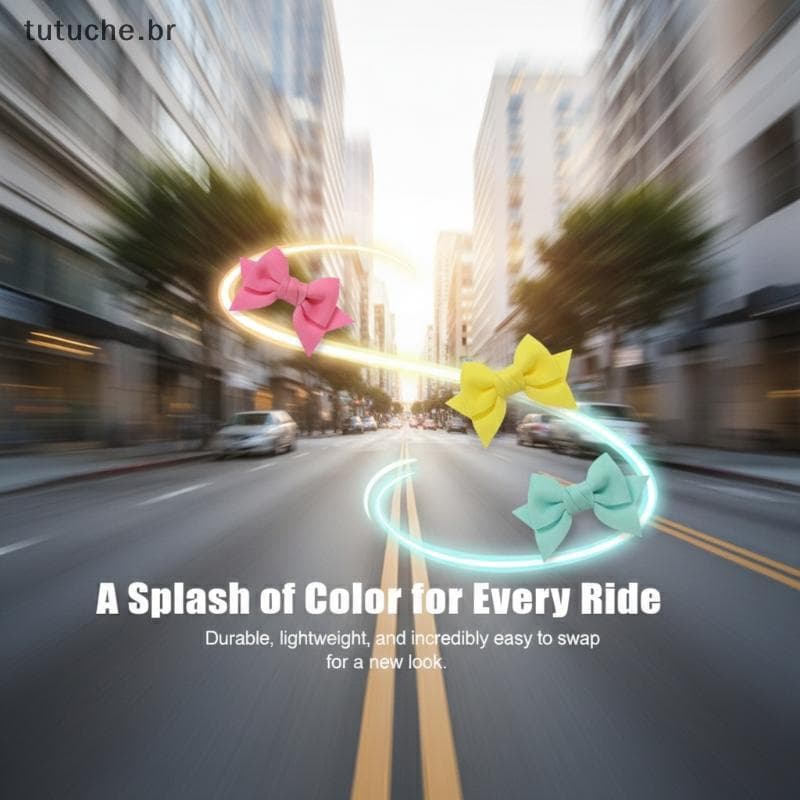 TU Bowknot Capacete Decoração Para Capacetes De Patinação Da Motocicleta Durável Leve Arco Acessório Moto Atividade Ao A