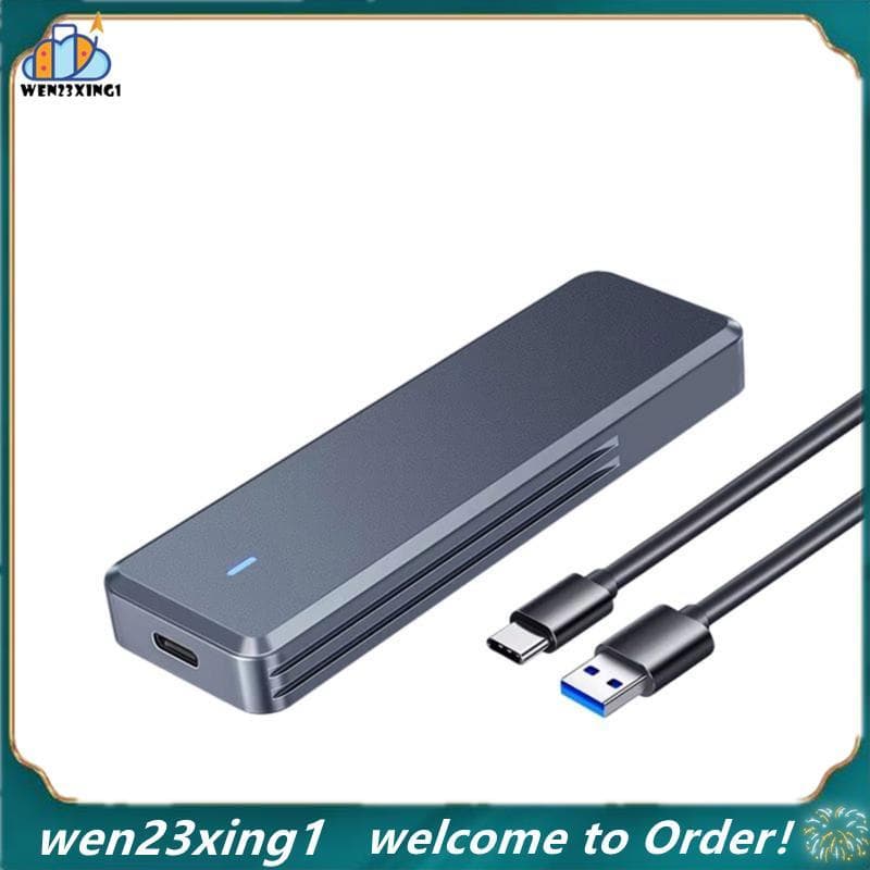 [Wen-Shop] Gabinete SSD M . 2 M2 NVMe SATA Adaptador 10 Gbps USB3.2 Tipo-C Estojo De Disco Rígido Externo Para PC Laptop
