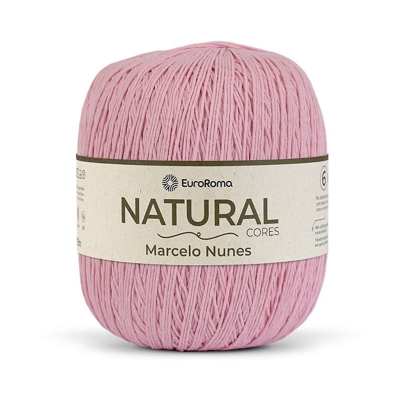 Fio EuroRoma Natural Marcelo Nunes Cores 700g Nº 6 – Barbante Colorido para Crochê e Tricô