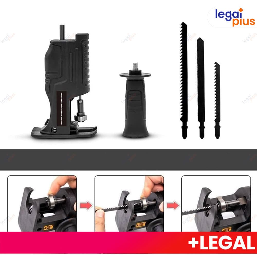 Adaptador Serra Tico-Tico para Furadeira e Parafusadeira, Kit de Corte para Madeira