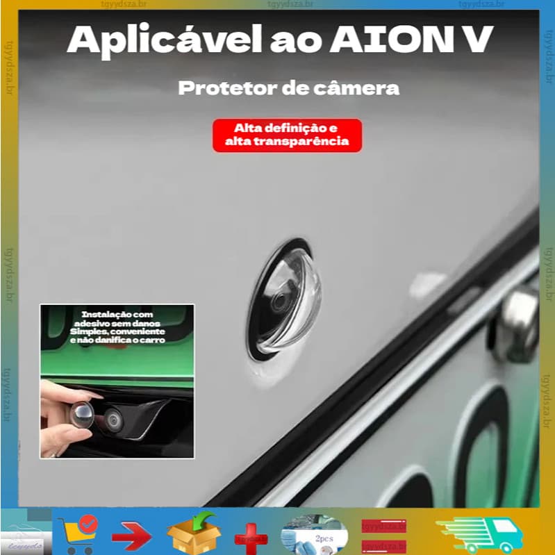 Adequado para o veículo AION V, protetor de 360 graus. °     para câmeras de carro dianteiras e traseiras T7XG