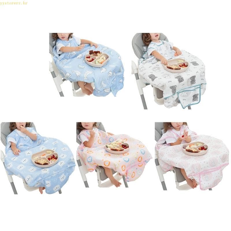 YYS Macacão De Bebê Babador De Alimentação Criança Cadeira De Jantar Capa Desenho À Prova Dwaterproof Água Unisex Aventa