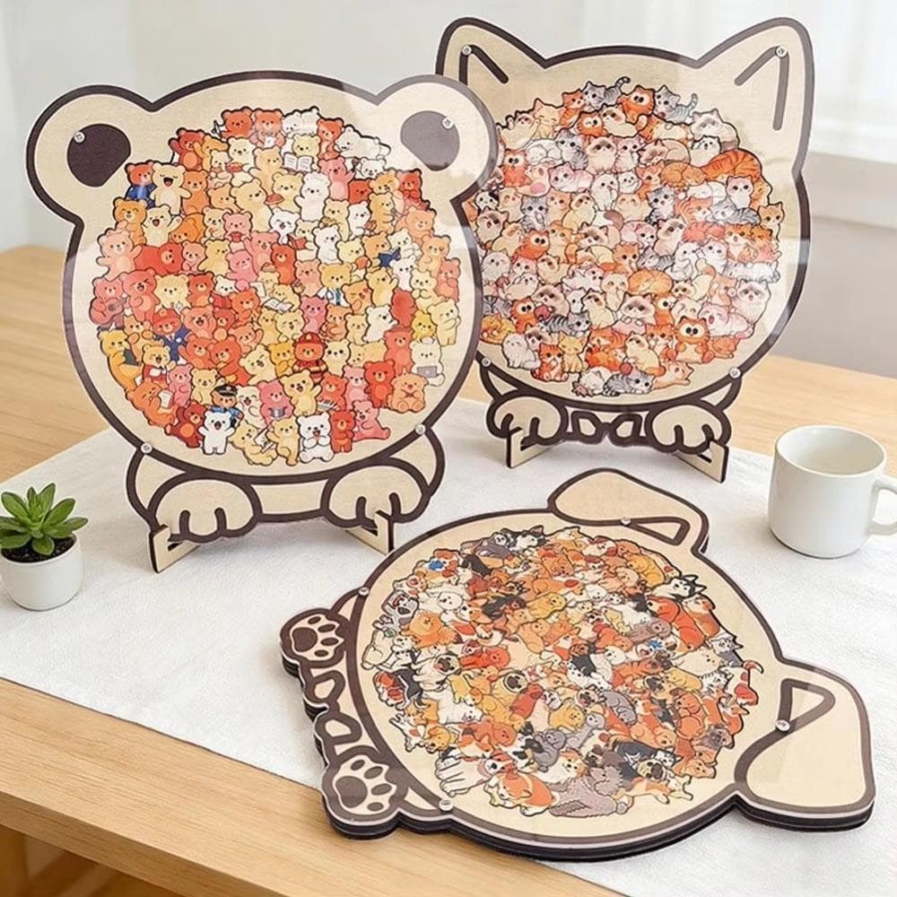 Quebra-Cabeça De Alívio De Estresse , Brinquedos Educativos Divertidos , Brinquedo De Desenho Animado , Decoração De Cas