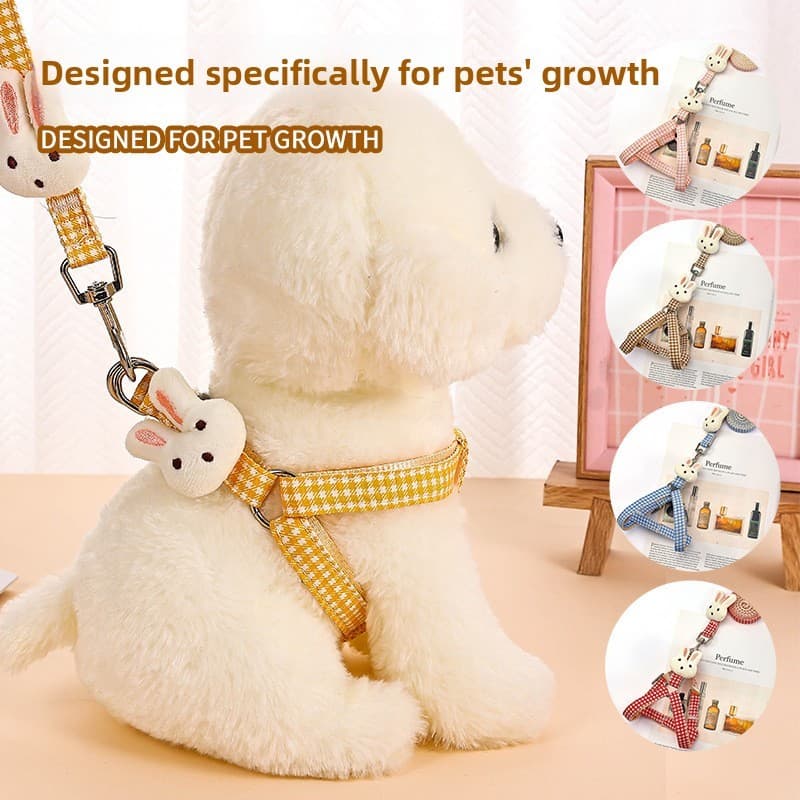 🚗Produto mais vendido🚗Coleira e guia para cães, cinta de peito, universal para gatos e cães de pequeno porte, guia para