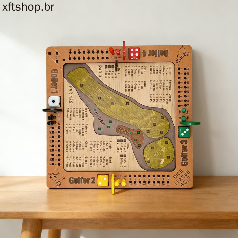 Jogos Rápidos Da Família Do Jogo Dos Golfes Dados Mesa Para A Festa Em Casa