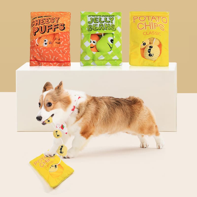 Brinquedo de pelúcia criativo para cachorro, venda imperdível, formato de lanche, lanches embutidos, brinquedo interativ