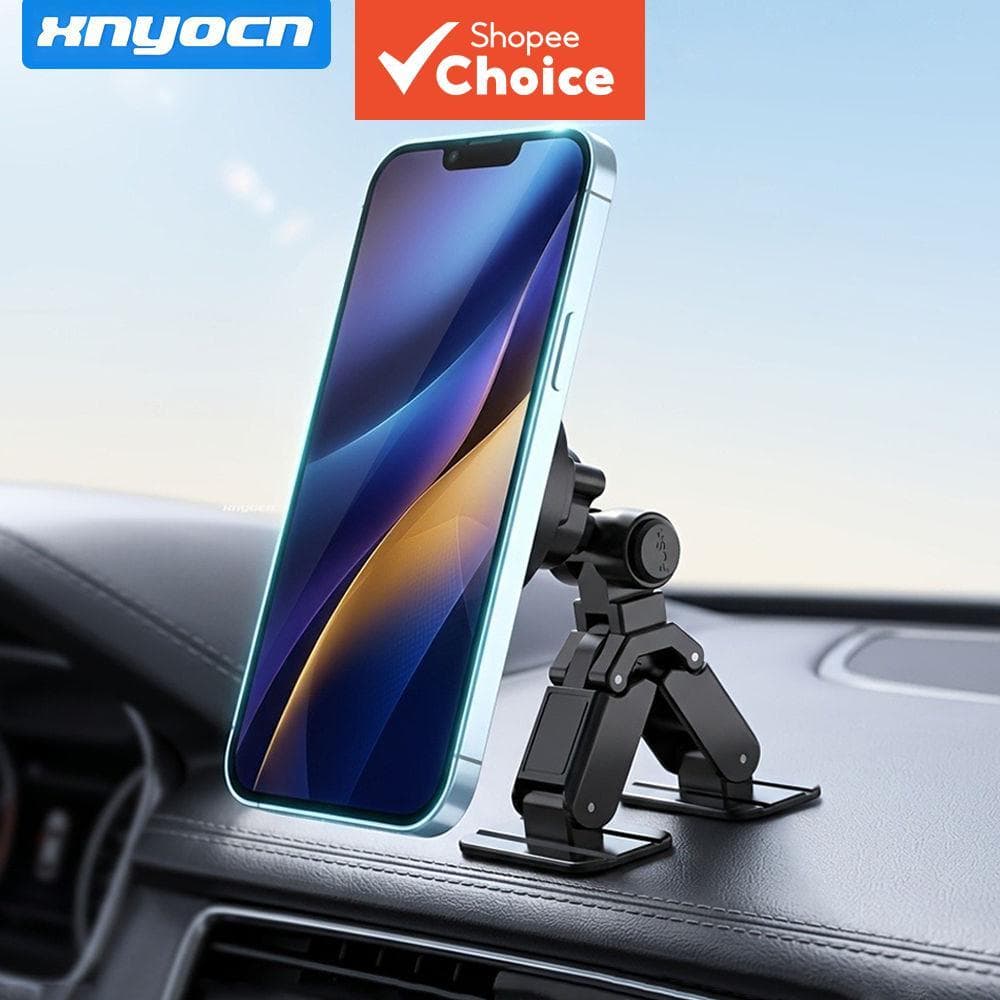 Suporte magnético para celular para painel/parabrisa de carro N52, fixação com adesivo 3M Nano e rotação 360°, suporte
