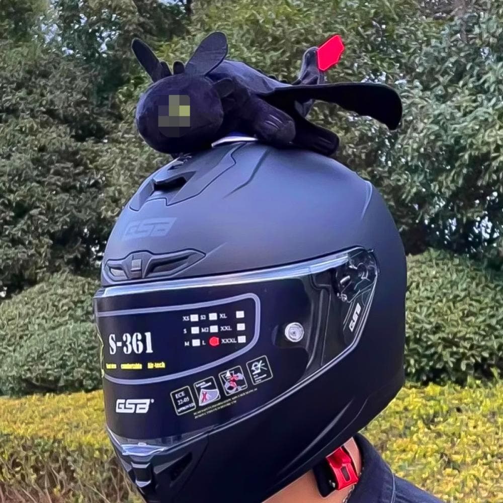 TIK Decoração De Capacete De Motocicleta , Dragão Voador , Boneca De Pelúcia Para Moto , Bicicleta , Acessórios De Chapé