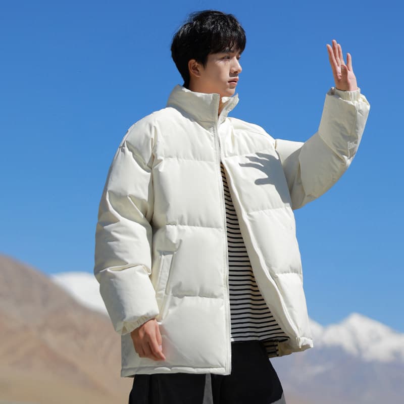 Jaqueta acolchoada masculina inverno forro de lã espessado jaqueta masculina Street Wear jaqueta acolchoada novo estilo 