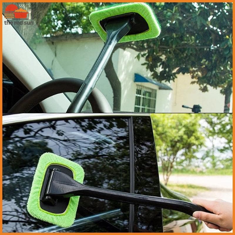 TSBR Kit De Escova Para Limpeza De Janelas De Carro , Ferramenta De Lavagem-Brisa , Limpador De Vidro Automático Interno