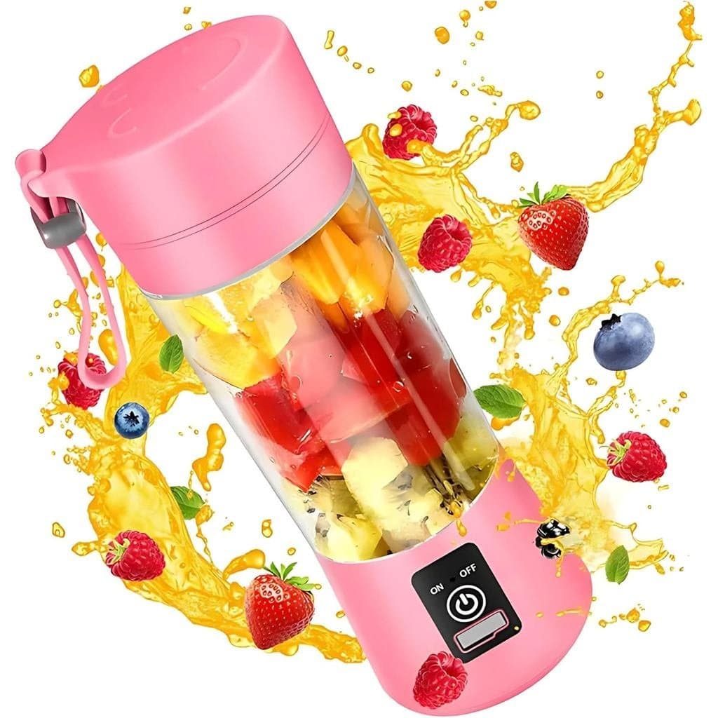 Compacto , Tamanho De Viagem , Liquidificador Portátil Recarregável USB De 12 Onças Com Motor Potente : Perfeito Para Sm
