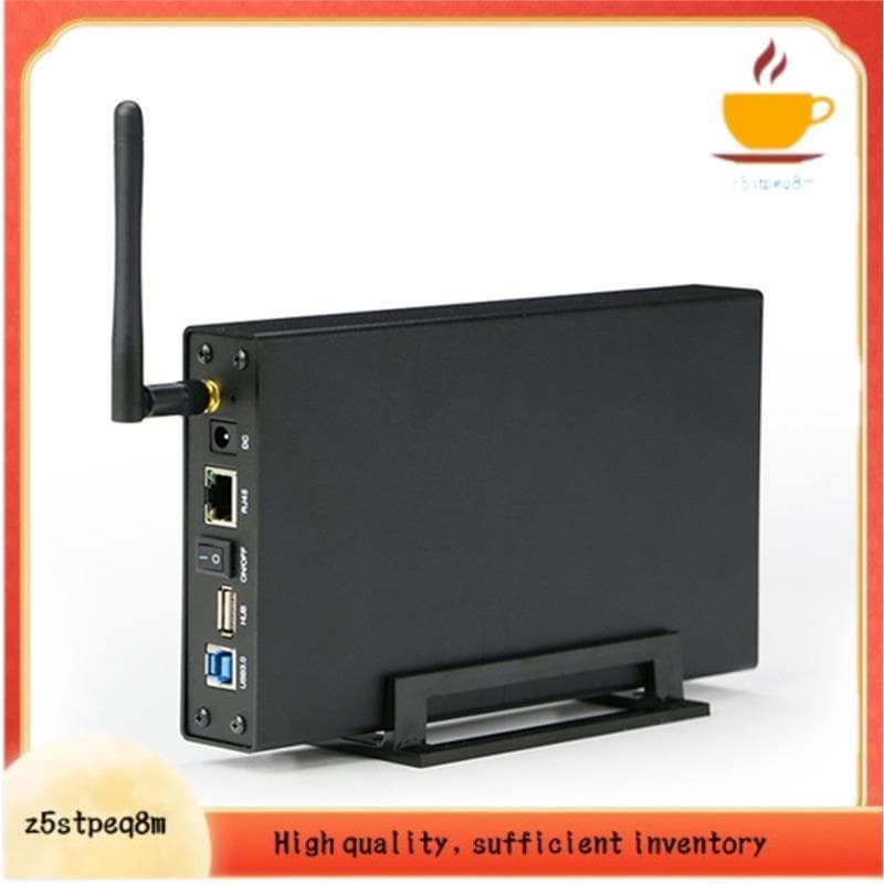 Portátil 3.5'HDD SSD Gabinete USB3.0 Rj45 Ethernet De Disco Rígido Externo Plugue Do Reino Unido