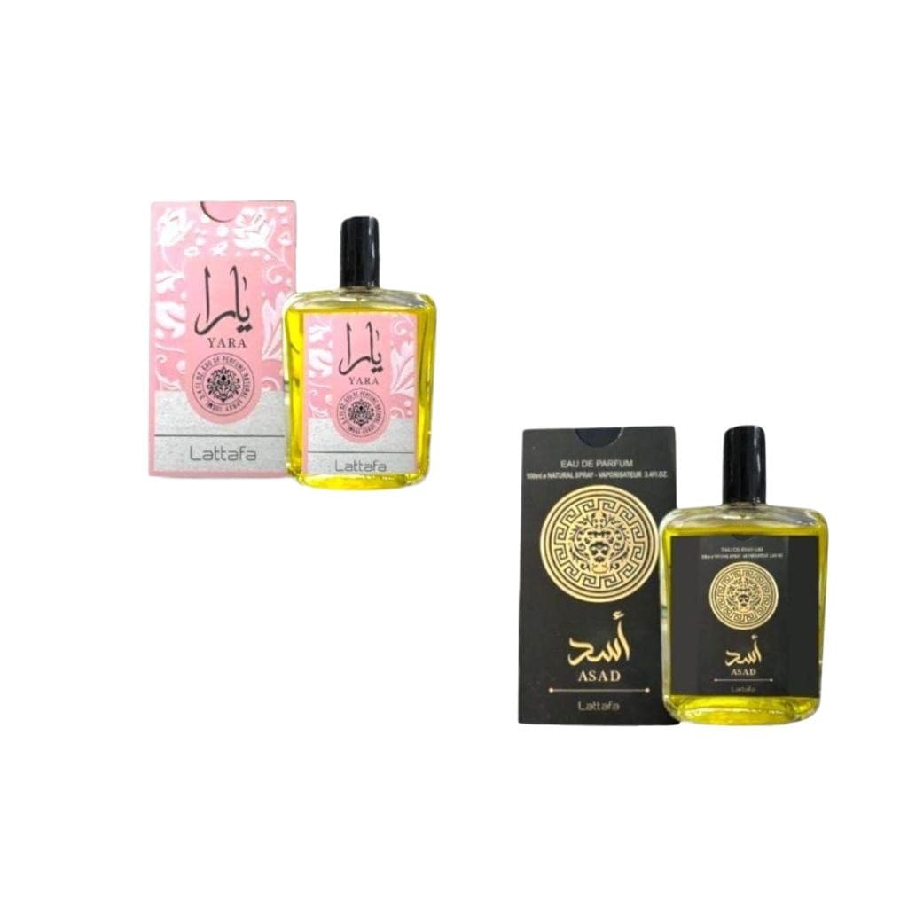 Kit 2 Perfumes Árabes Masculinos Asad + Yara 100 ml | Importados Alta Fixação Envio Rápido