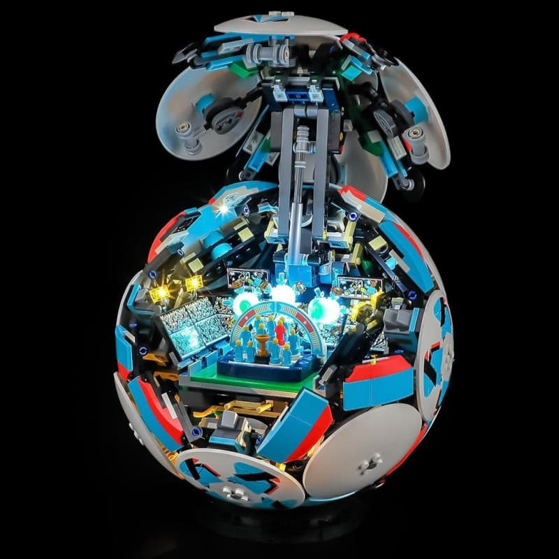 Kit de Luzes LED Vaodest Compatível com o Conjunto de Blocos de Montar Lego 43019 Bola de Futebol, Luzes de Exibição par