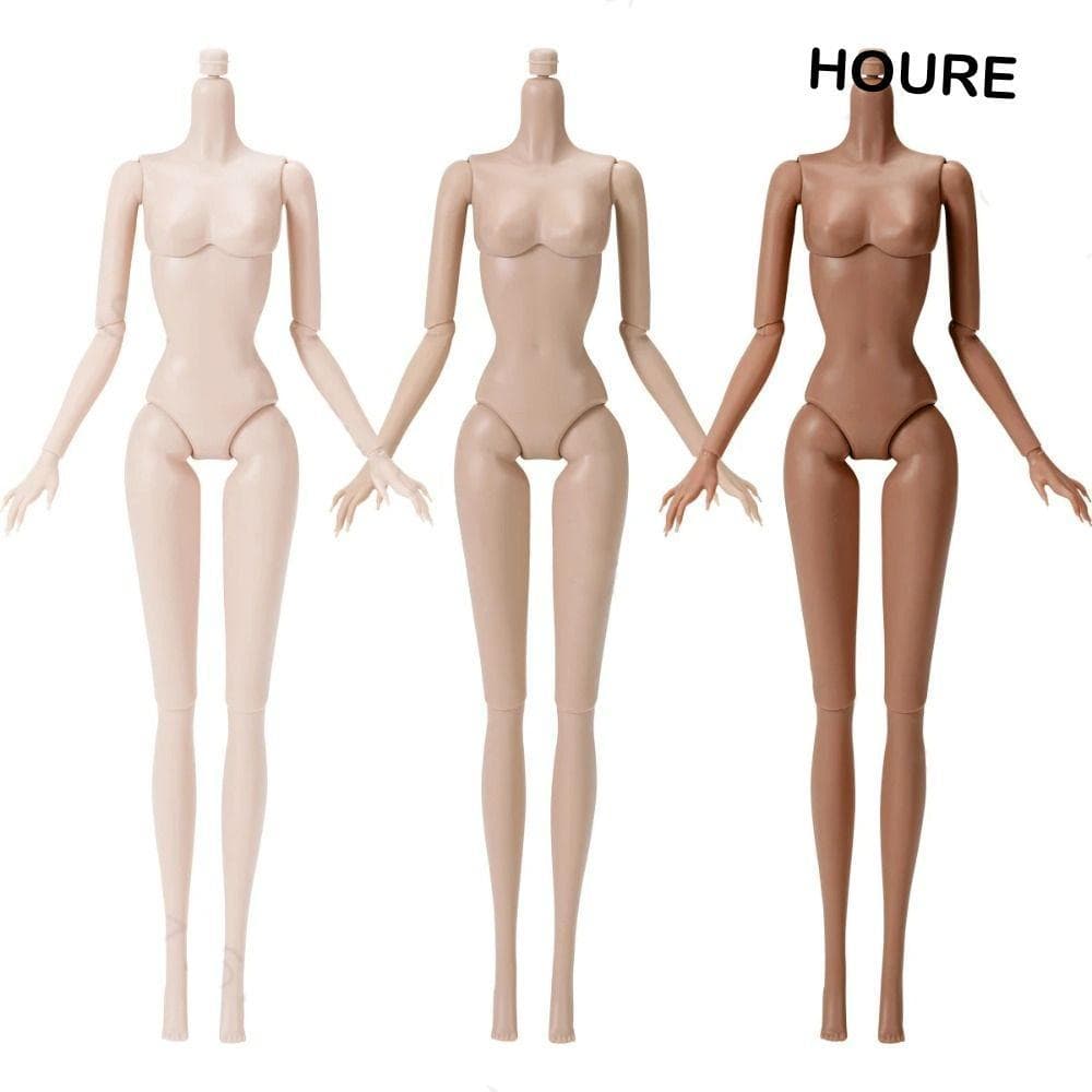 Bonecas BJD Nuas Articuladas HOURE , 11 Articulações , 30cm , Boneca Sólida , Super Modelo , Corpo Branco De Pele Europe