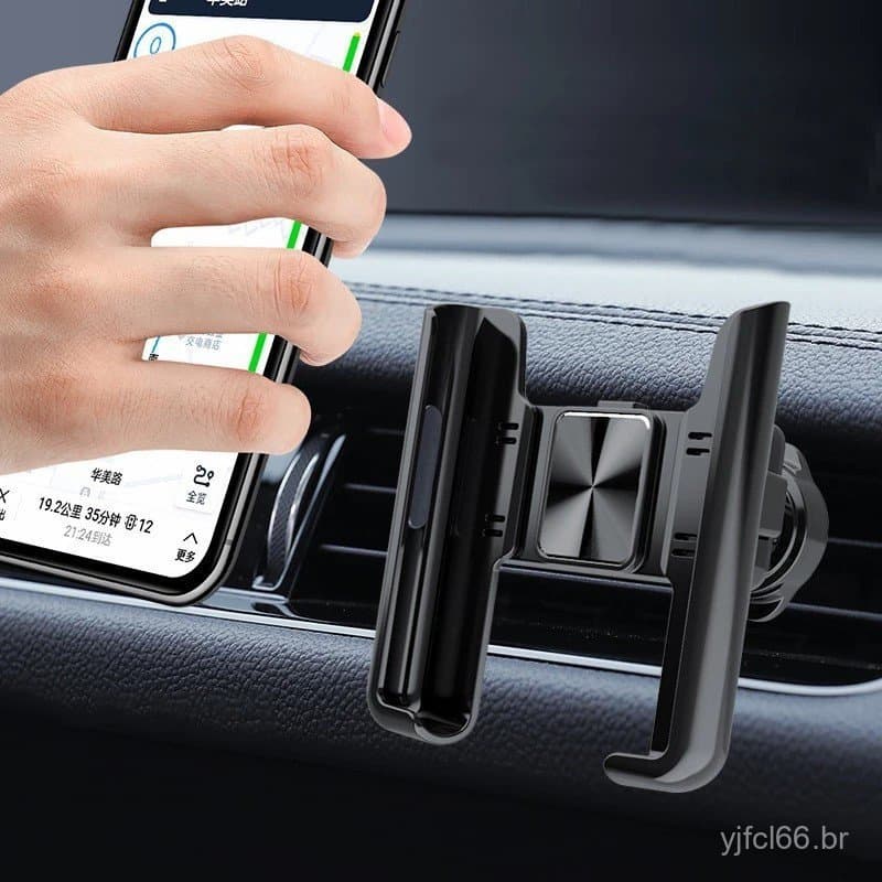 Global 360 °         Suporte de celular para carro com fixação por gravidade e função de rotação, adequado para saídas d