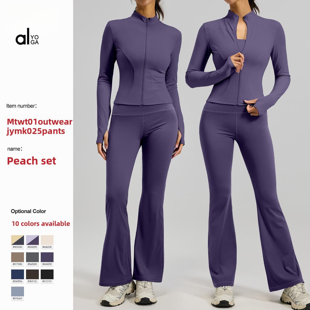 Roupas de Yoga Nude mais magro olhar correndo magro-ajuste esportes roupas de Fitness feminino