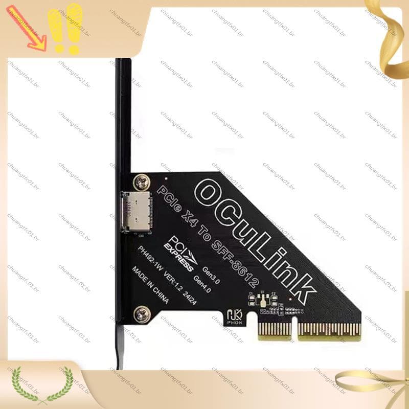 [Promover C] Placa De Expansão PCIe 4.0 X4 Para Oculink SFF8611/8612 SFF-8639 U . 2 SSD Gráfica Externa Win/Linux