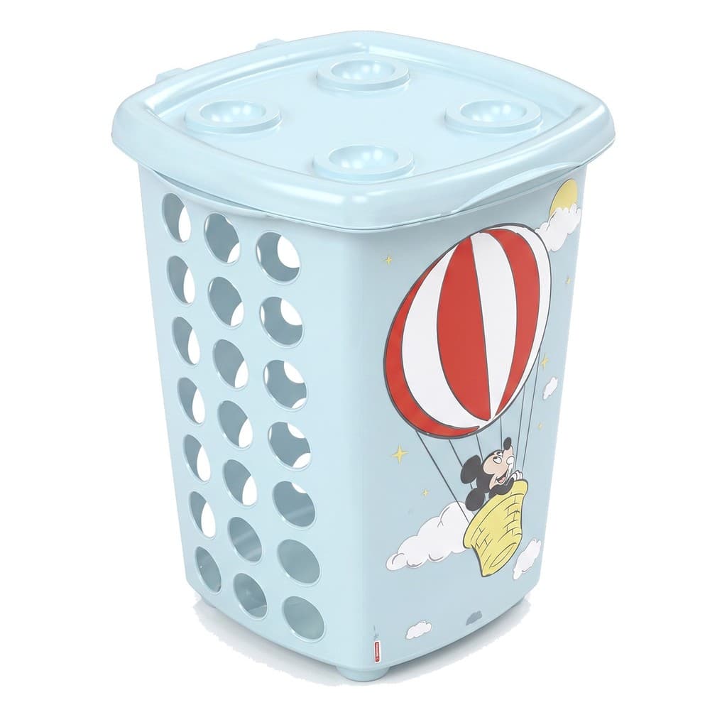 Cesto Organizador Mickey Disney 38 Litros Multiuso Para Quarto Banheiro E Brinquedoteca - Plasútil