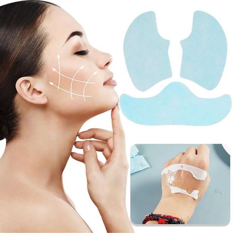 YLKN 4 unidades 12 conjuntos Máscara Facial de Colágeno Solúvel Anti-Idade Highprime
