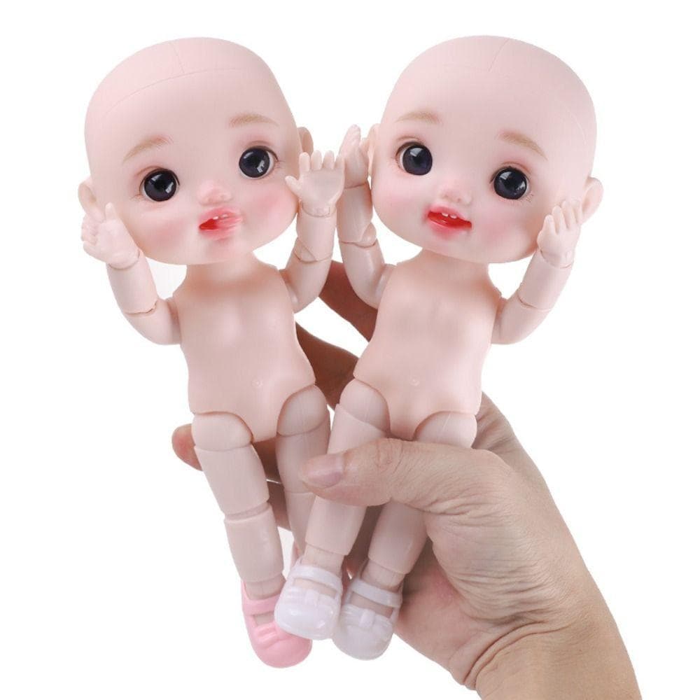 Corpo De Boneca Articulado Móvel 1/6 BJD , De Articulação Esférica Linda E 21 Cabeça Grande Kawaii Com Cabelo