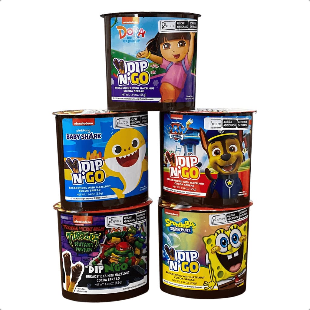 Dipn Go Chocolate 55g Snack Importado Crocante