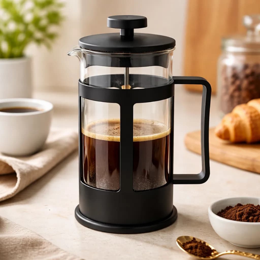 Cafeteira Prensa Francesa Café Expresso Leite Cremoso Cremeira 350ml- MO-AK-55