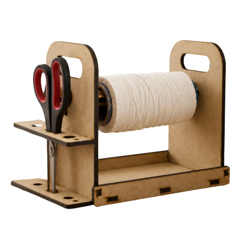 Porta Fios e Cones para Linhas Fios e Barbantes / suporte para cone de crochê em MDF 6mm crú