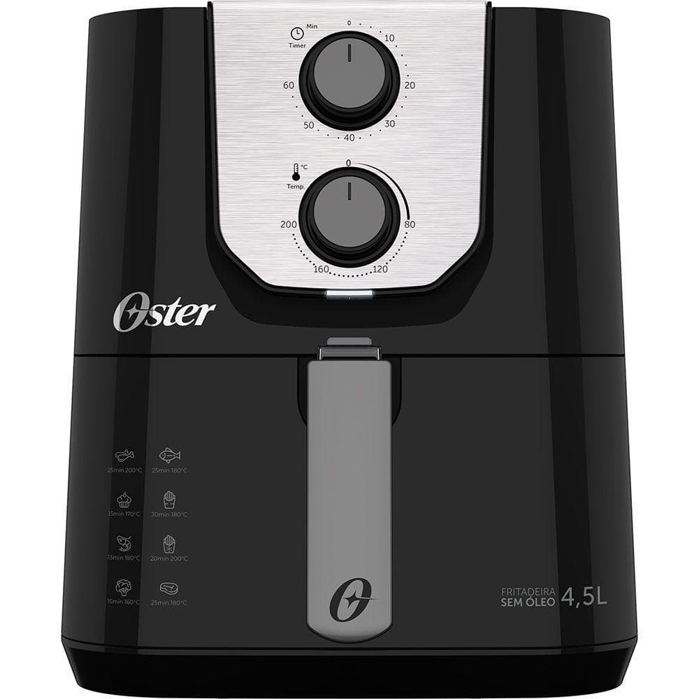Fritadeira Elétrica Sem Óleo Oster Black Perform 4,5L OFRT510 220V