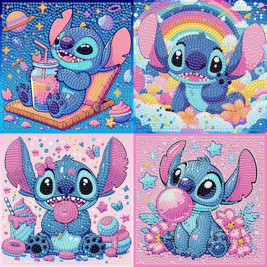 Stitch diamante adesivos Cross-Border novo estilo 5D redondo cristal pintura diamante DIY artesanal diamante adesivos