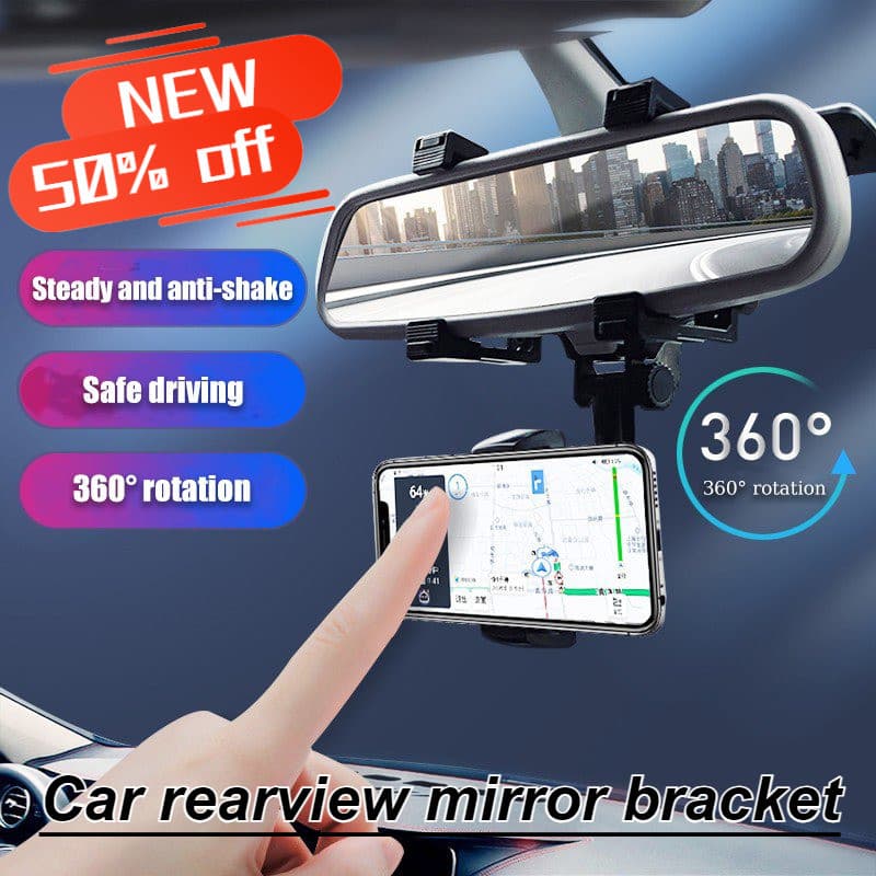 [Fácil de Instalar] Suporte para celular no espelho retrovisor do carro Suporte/Retrovisor/Carro
