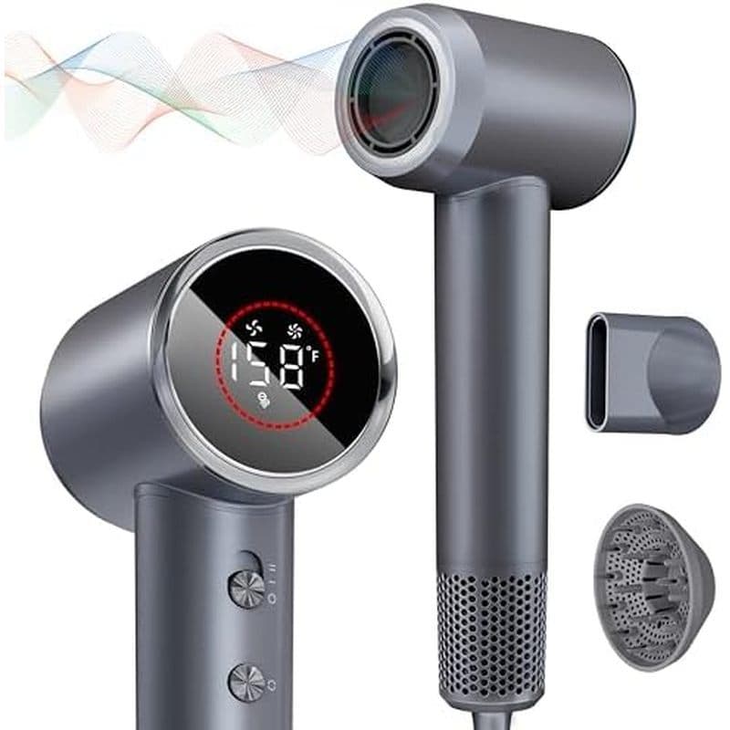 Secador De Cabelo , 160000 Iônico Profissional De Alta Velocidade Do RPM 200 Milhões De Íons Negativos & amp ; Controle 