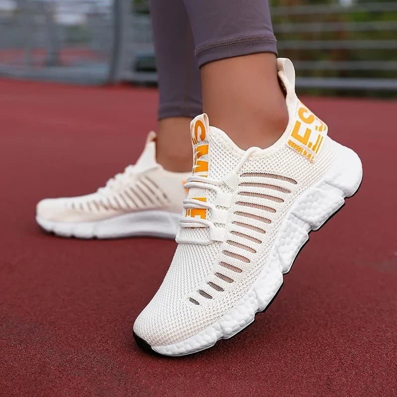Tênis Femininos Respiráveis para Corrida, Calçados Casuais de Marca de Luxo, Tênis Esportivos da Moda, Leves, para Basqu