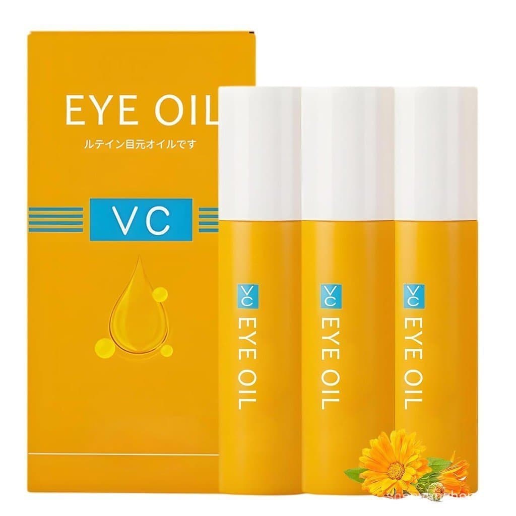 Óleo sérum anti-rugas para os olhos com vitamina C, novo óleo sérum para os olhos com luteína de 2025, usado para reduzi
