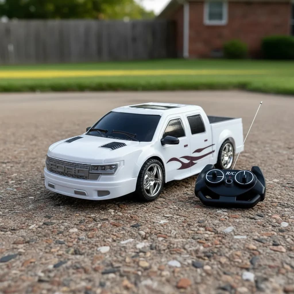 Caminhonete Carrinho Controle Remoto 4 Funções Brinquedo Caminhonete Pick-Up