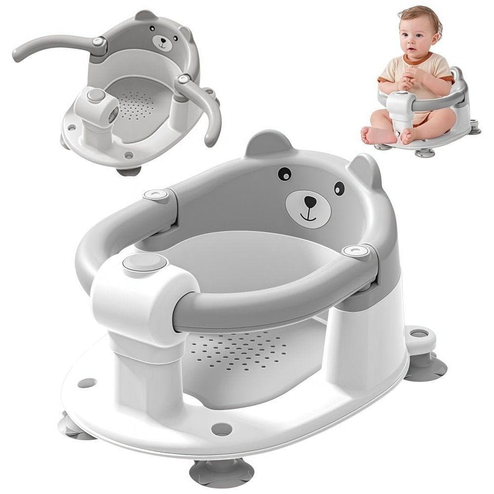 Cadeira De Banheira Infantil , Assento De Banho Antiderrapante Para Bebês Sentados Compacto Com Almofada Macia Crianças 