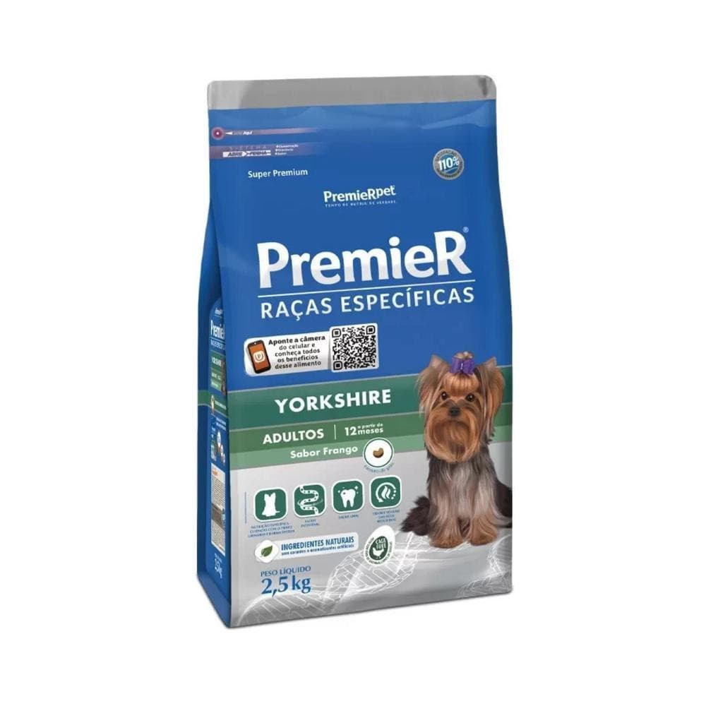 Raças Especificas Cães Adultos Yorkshire 2,5Kg Premier