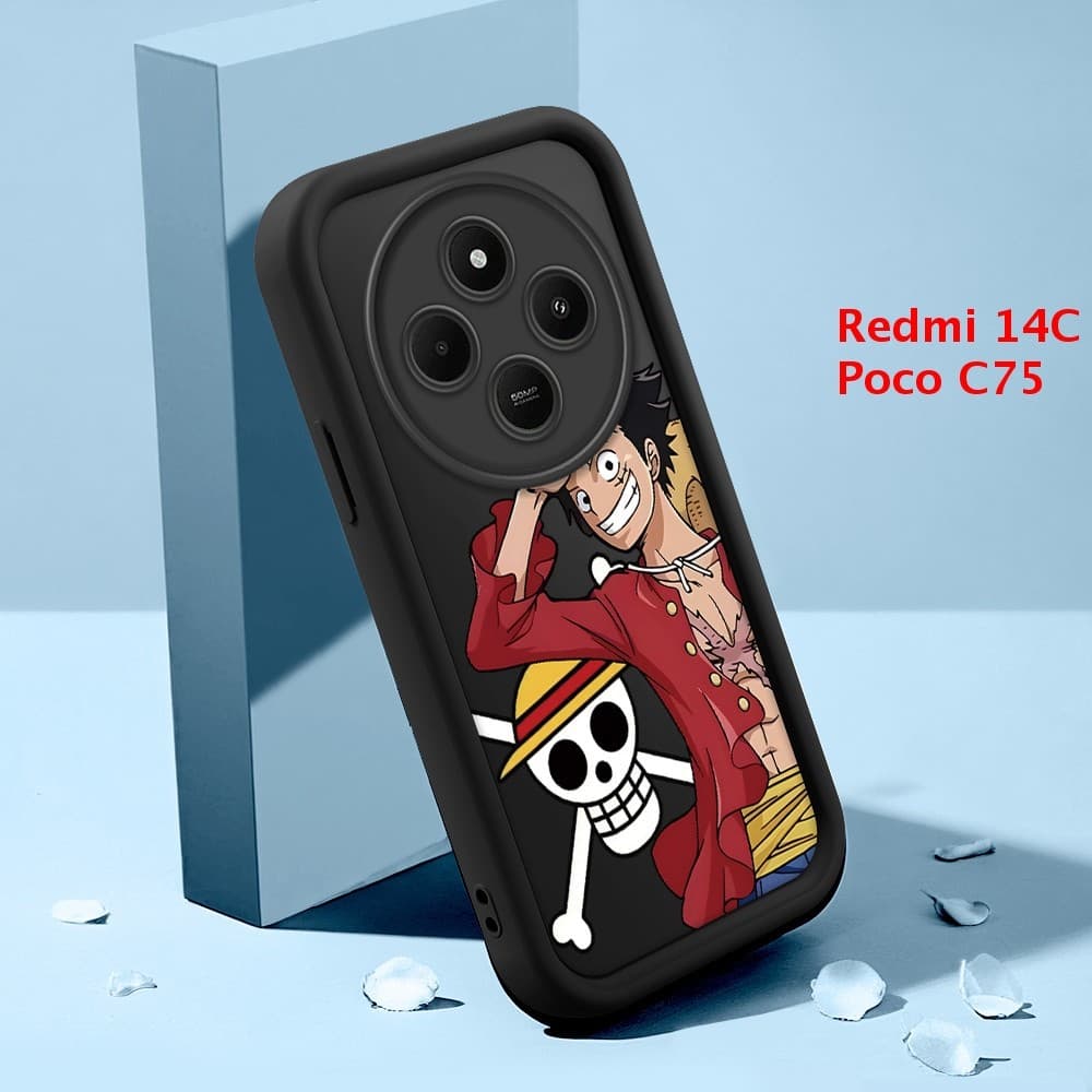 Capinha Para Xiaomi Redmi 14C Poco C75 A4 5G Case Normal Capa De Celular Preto Macio Silicone 5150 TYB