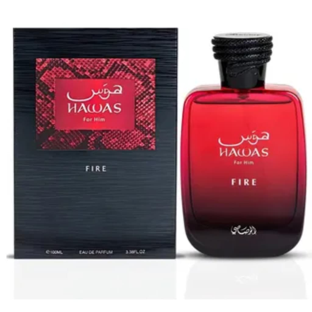 Perfume Árabe Rasasi Hawas Fire 100ml Eau De Parfum Importado Masculino Spray Presente Homem