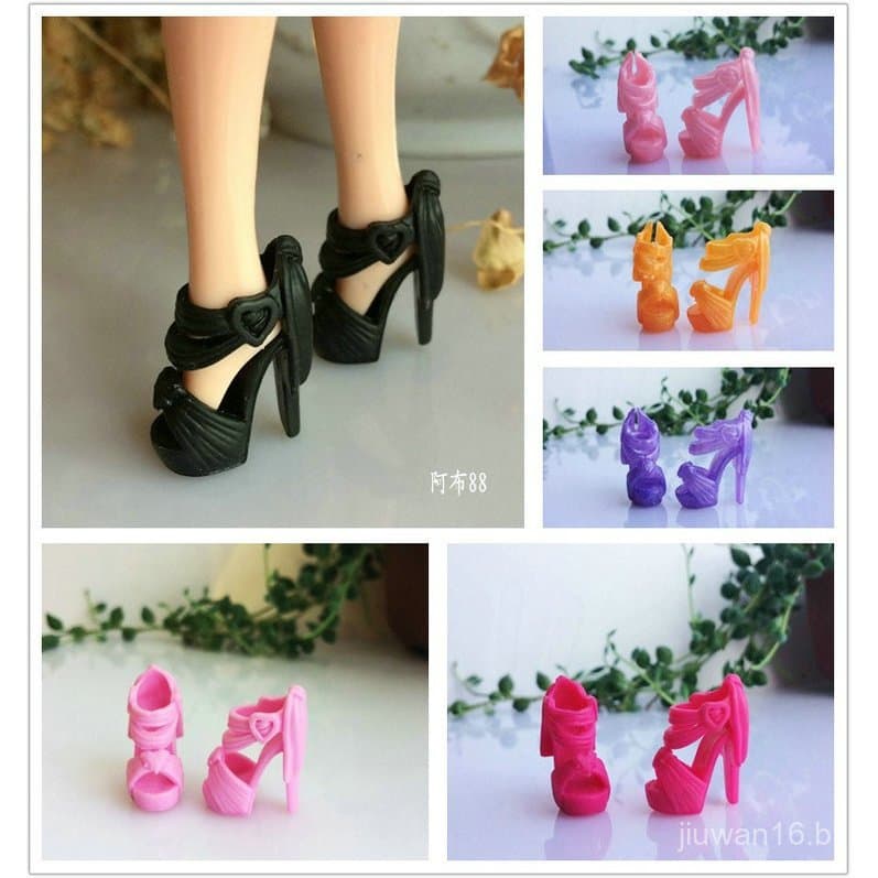 Sapatos de boneca não articulados, sapatos de boneca Blythe, mini sandálias disponíveis em várias cores, brinquedo para 