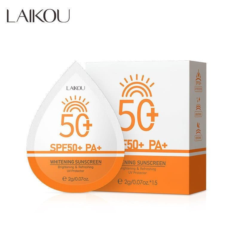 69441Novo Kit de Protetor Solar/Hidratante CFC LAIKOU de 15 Peças MHXY, Creme Protetor Solar de Verão 2g * UI3H UUBK 451