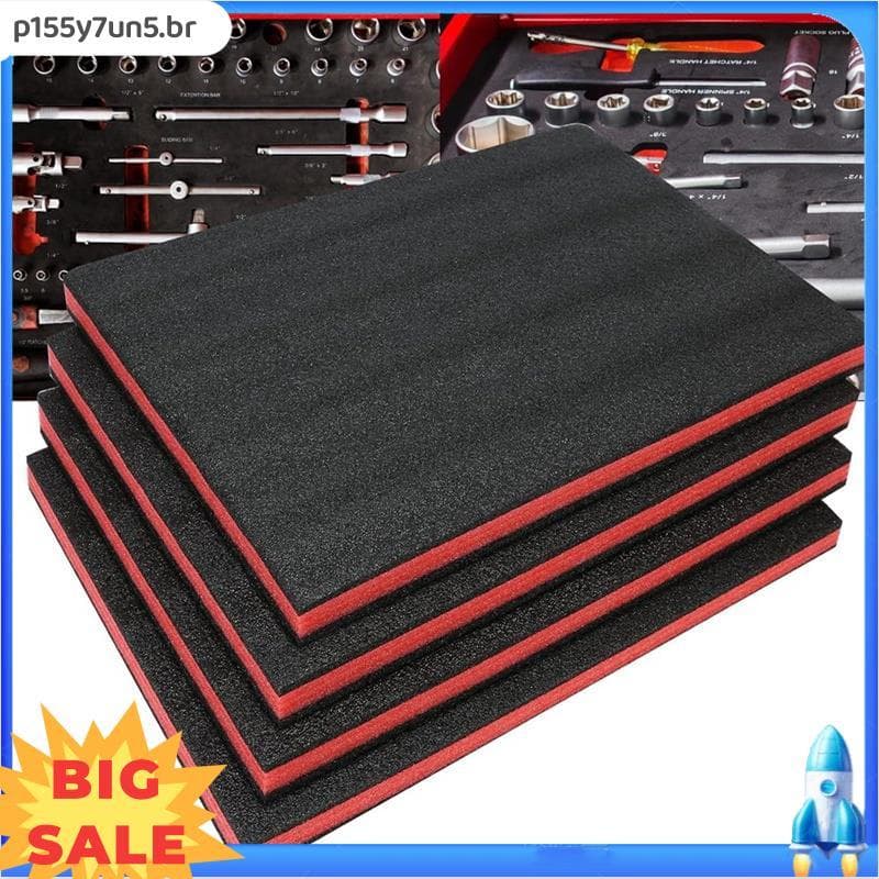 4 Pacote 17.7 X12 X 1 Polegada Caixa De Ferramentas Espuma , Inserções De Ferramenta Para Casos , Folhas De Armazenament
