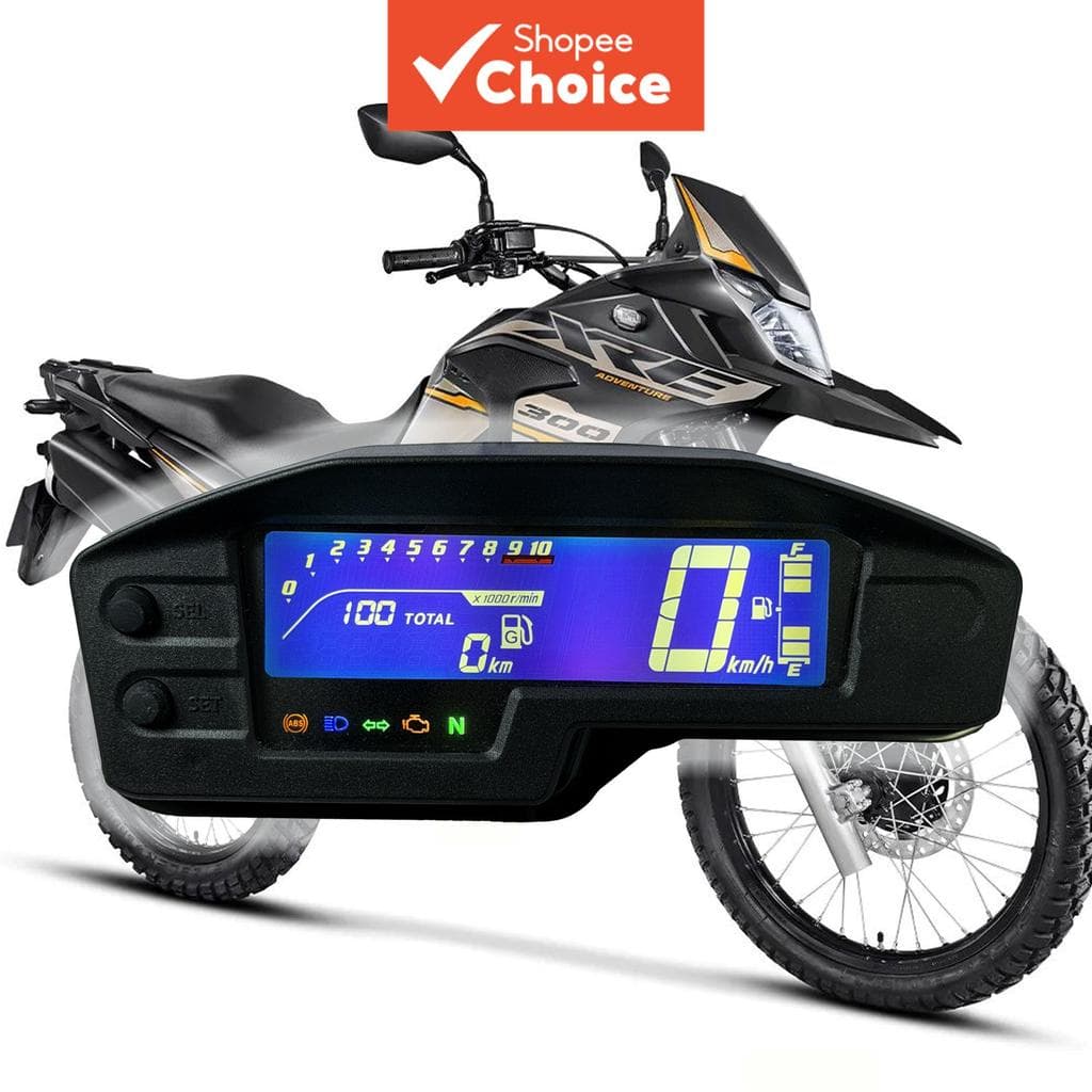 Plug and Play Tela LED para Moto Acessórios Velocímetro Moto Tacômetro Digital Painel RPM para Honda XRE 300 2016-2023