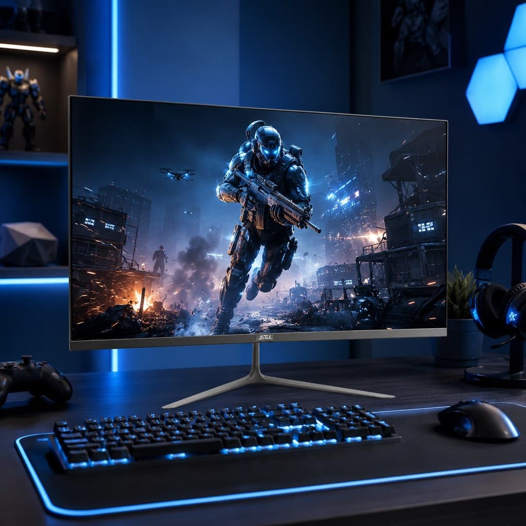 Monitor 23,8 Pol Full HD 200Hz 1ms Gamer HDMI DisplayPort AMD FreeSync Aitek