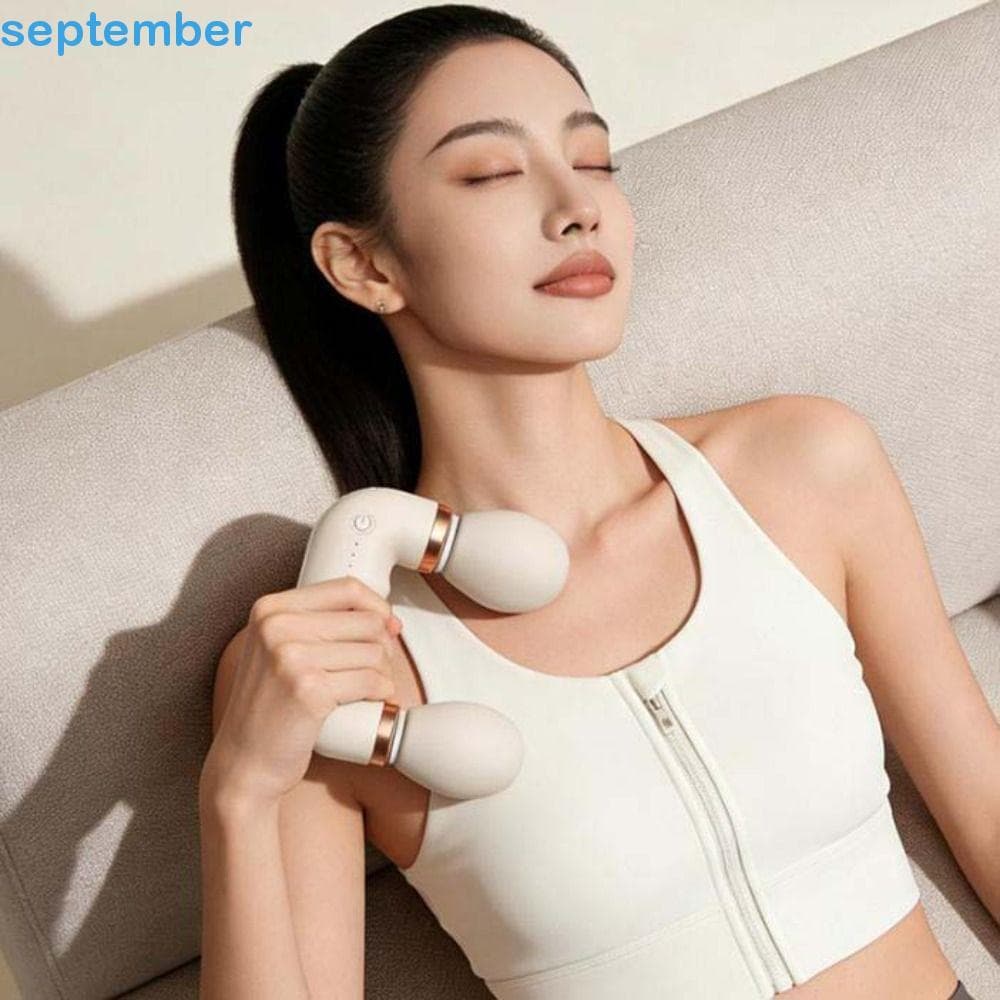 Massageador Muscular Facial SEPTEMBERB , Silencioso De Relaxamento De Cabeça Dupla De Vibração Portátil